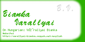 bianka varallyai business card